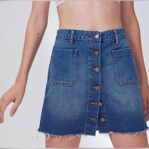 BDG Button Down Denim Mini Skirt Sz. Small